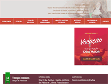 Tablet Screenshot of franciscanas.org.br